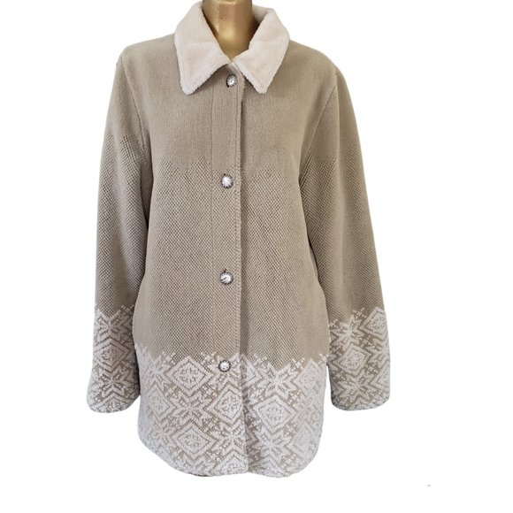 dennis basso Reversible Women's Jacket Size Large - Picture 2 of 16